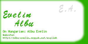 evelin albu business card